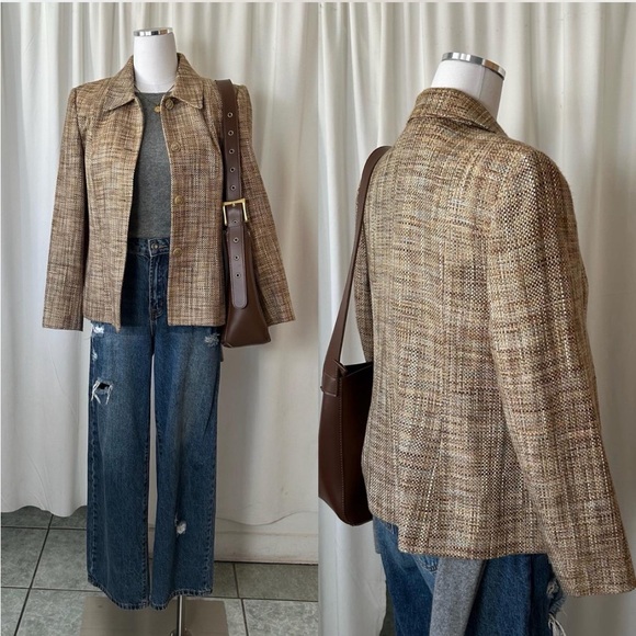 Vintage 1990s Talbots Blazer Made of Italian Fabric size Petite 8. - Picture 2 of 8